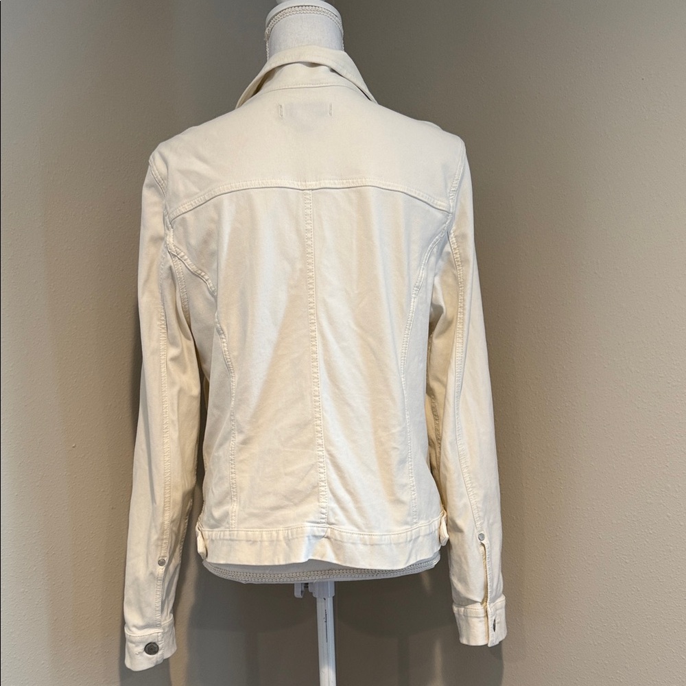 Vintage America Blue | Classic Jean Jacket | Cream | Size Large - Picture 5 of 8